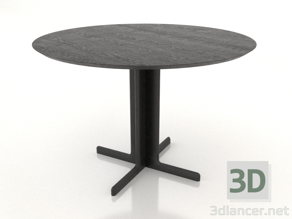 3D Modell Esstisch 1100 mm (Eiche schwarz) - Vorschau