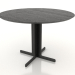 3D Modell Esstisch 1100 mm (Eiche schwarz) - Vorschau