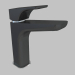 3d model Washbasin mixer with raised casing - chrome black Hiacynt (BQH B21K) - preview