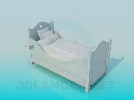 Modelo 3d Cama infantil - preview