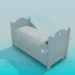 Modelo 3d Cama infantil - preview