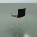 3d model Chair 0468 (on rails with armrests, with front trim, polypropylene PO00109) - preview