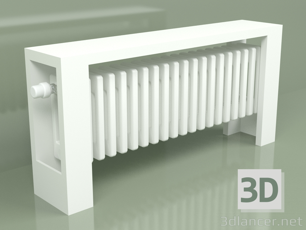 modello 3D Radiator Delta Column Bench V (H300 L1000 B139, RAL - 9016) - anteprima