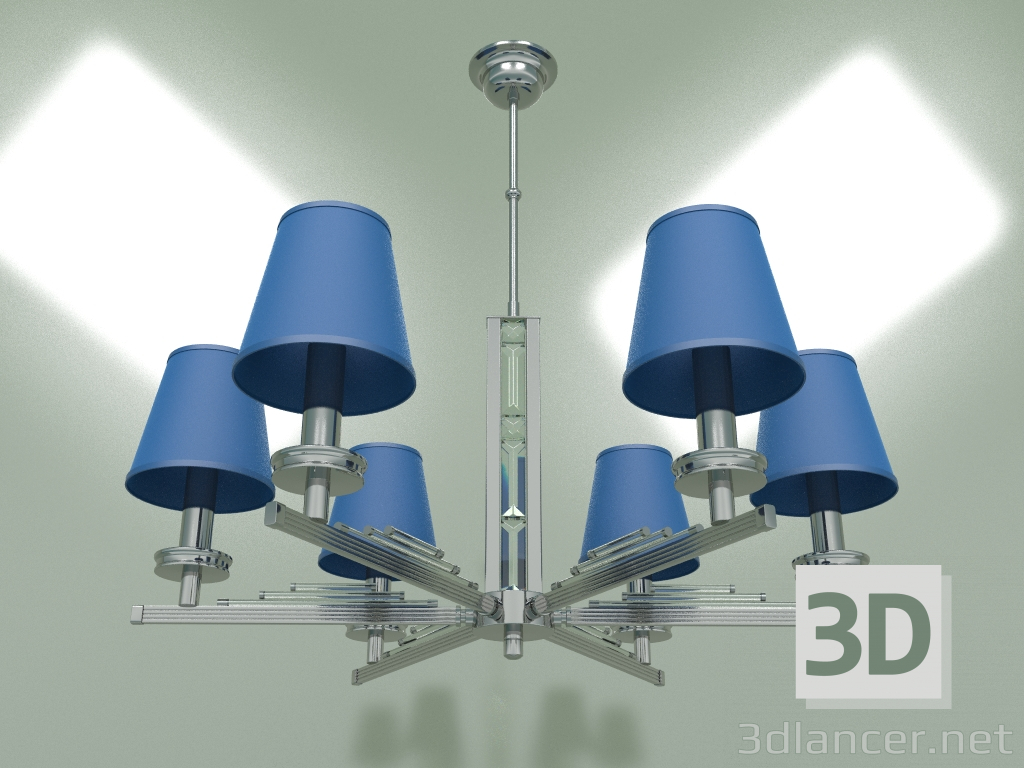 Modelo 3d Lustre Natalia NAT-ZW-6 Azul (NA) - preview