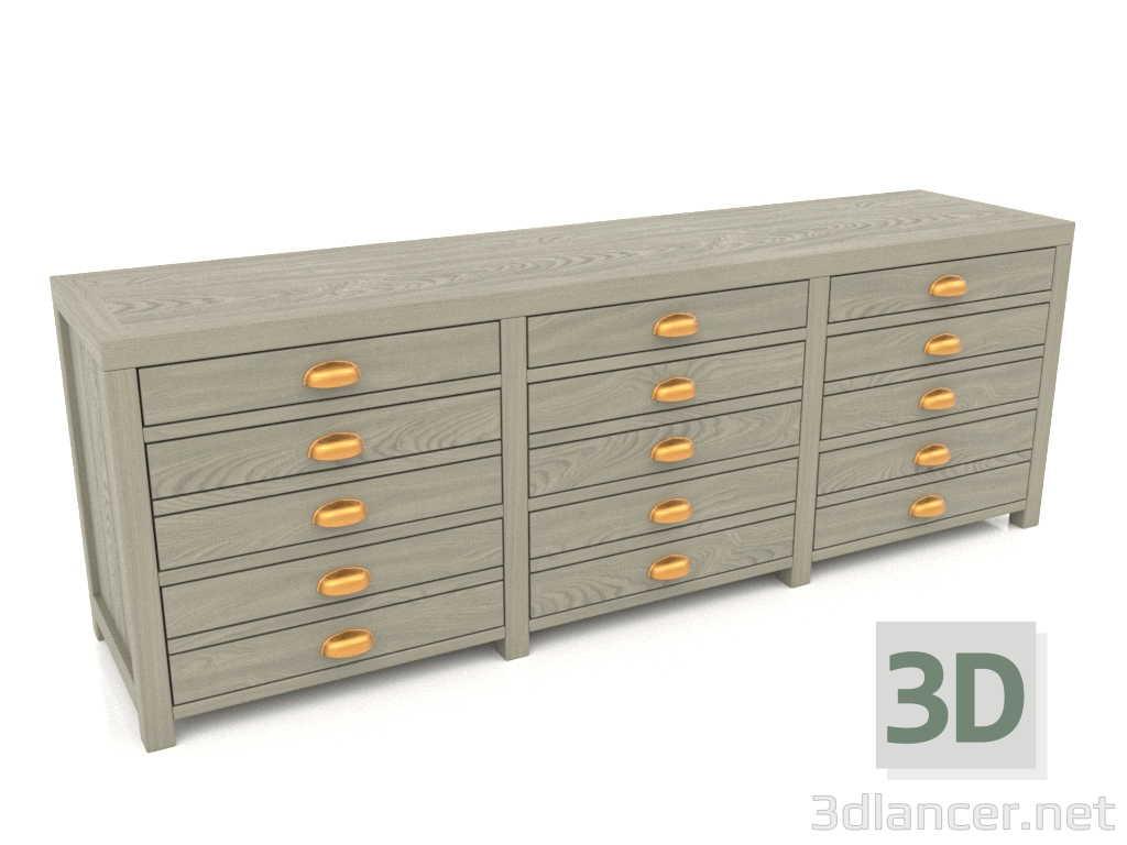 3d model Consola (3 secciones) - vista previa