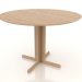 Modelo 3d Mesa de jantar 1100 mm (Carvalho branqueado) - preview