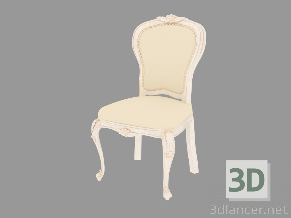 modello 3D Sedia da pranzo (leggero) BN8809 - anteprima