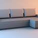 3d Corner sofa Toronto model buy - render