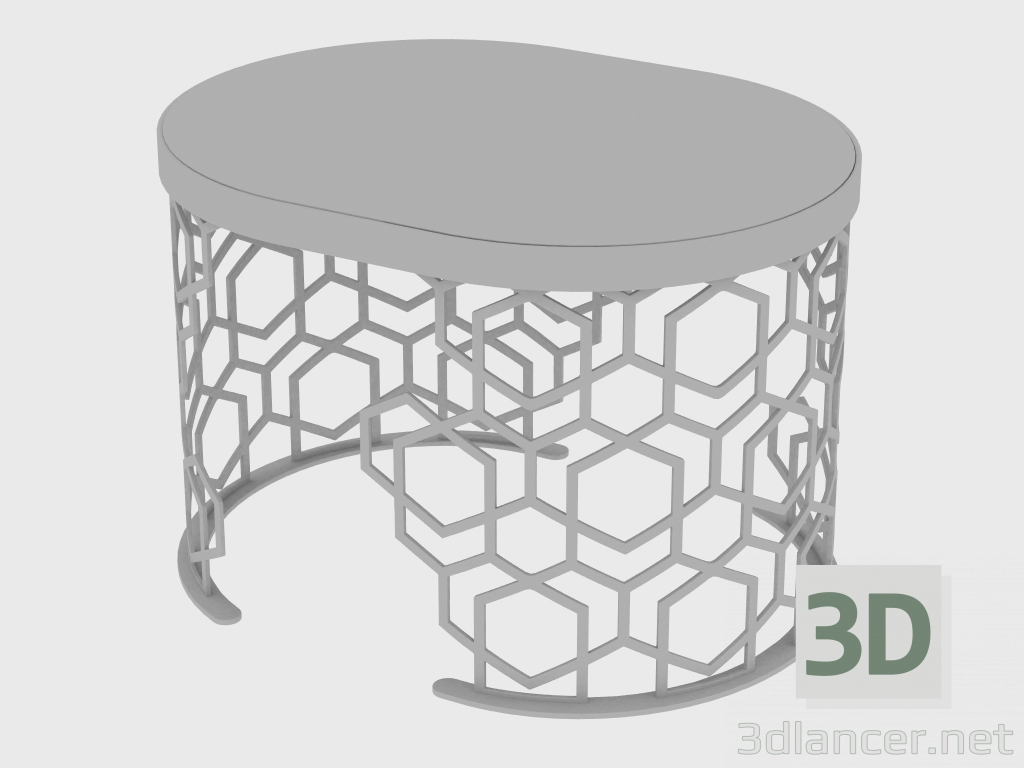 3d модель Столик журнальный Longhi MANFRED SMALL TABLE (70x40xH49) – превью