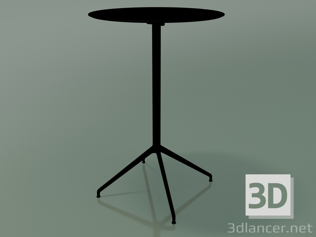 3d model Mesa redonda 5751 (H 103.5 - Ø69 cm, desplegado, Negro, V39) - vista previa