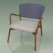 3d model Sillón con asiento blando 027 (Metal Rust, Batyline Blue) - vista previa