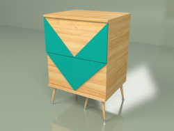 Table de chevet Woo Twins (turquoise)