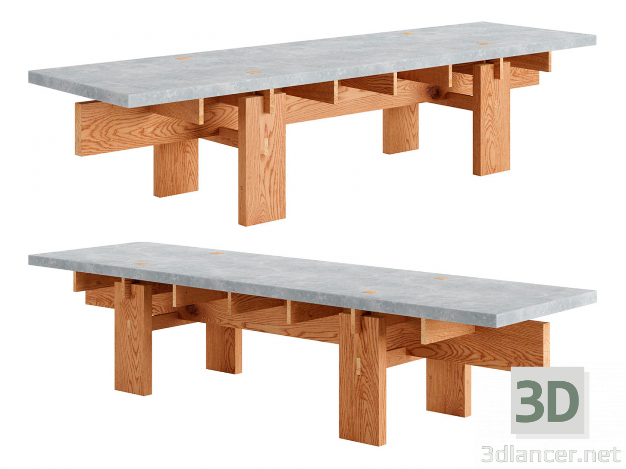 3d Coffee Table V.LF.02 by Linn Fredlund model buy - render