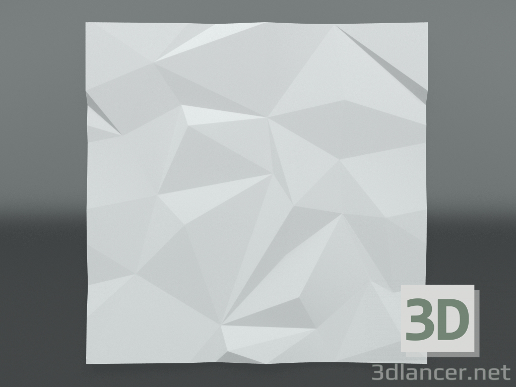 3d model Panel 3d de yeso S-208 - vista previa