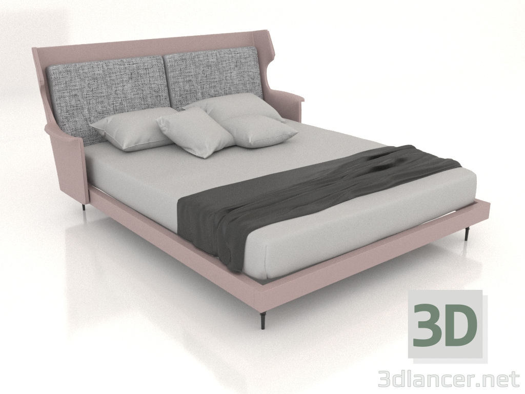 modello 3D Letto matrimoniale LANDO 1600 (A2288) - anteprima