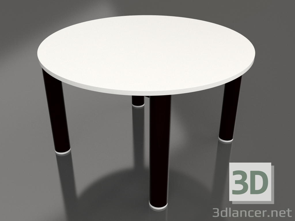 3d model Mesa de centro D 60 (Negro, DEKTON Zenith) - vista previa