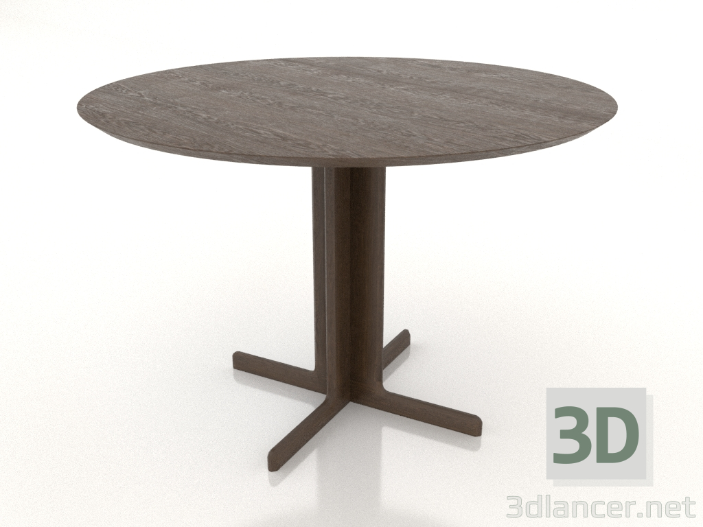 modello 3D Tavolo da pranzo 1100 mm (Noce scuro) - anteprima modello 3D Tavolo da pranzo 1100 mm (Noce scuro) - anteprima