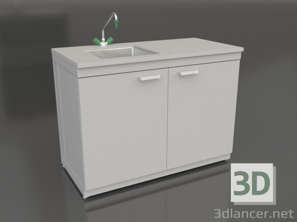 3d model Sink table 1200 SMS-D chipboard - preview