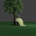 3d model yurt - preview