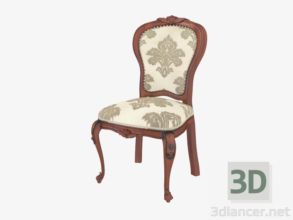 3d model Dining chair (dark) BN8809 - preview