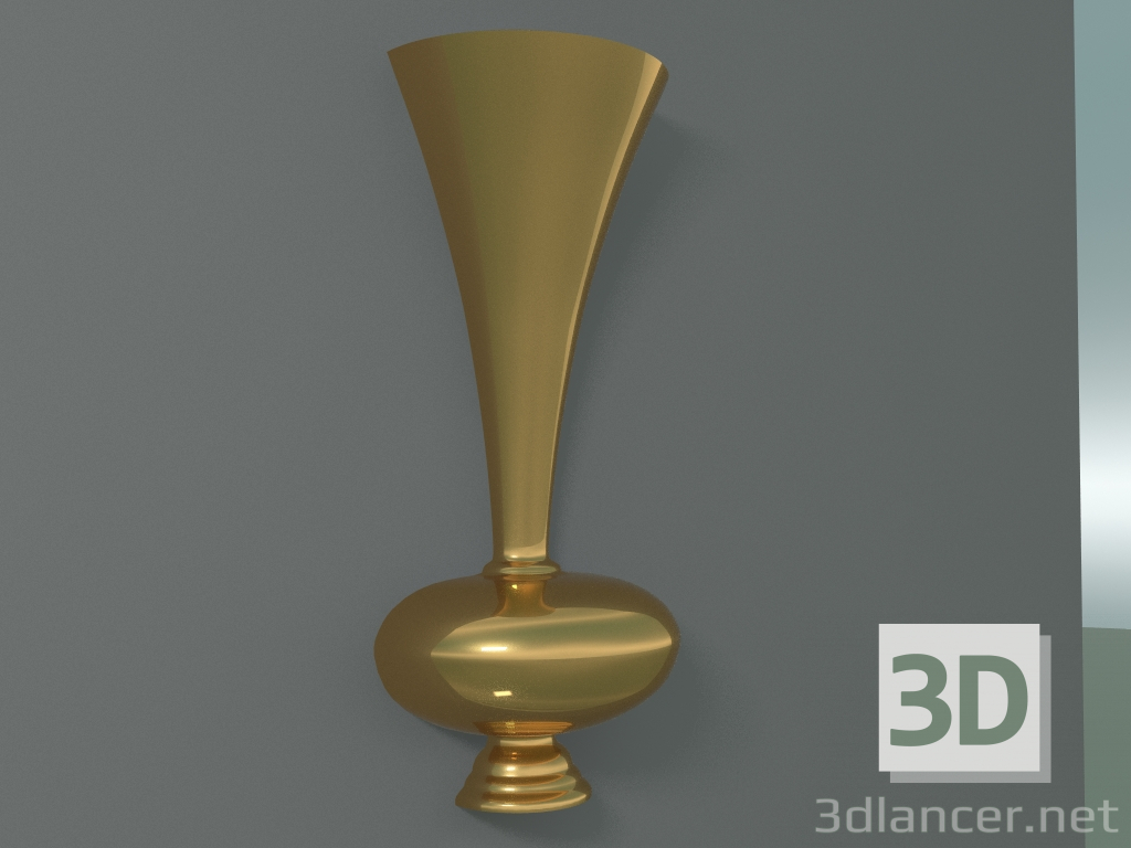 3D Modell Vase Tromba Fünfzig (Gold) - Vorschau