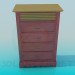 modèle 3D Armoire - preview