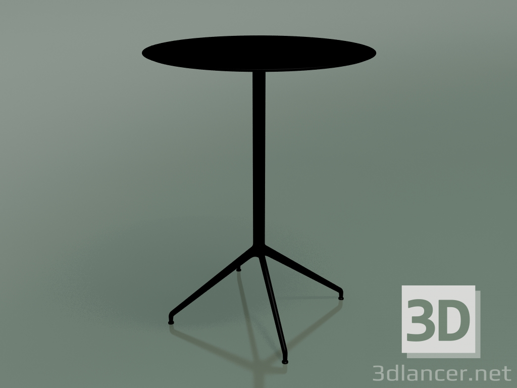 3d model Mesa redonda 5752 (H 103 - Ø79 cm, negro, V39) - vista previa