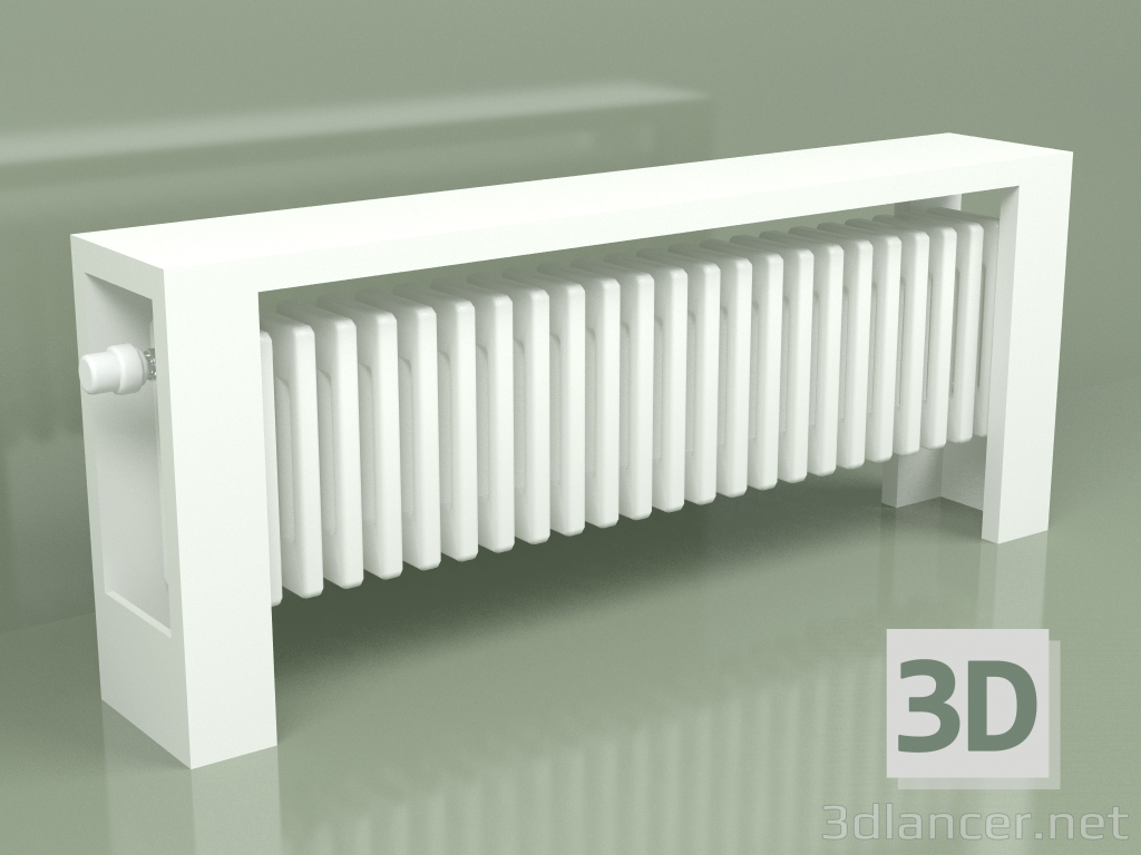 3d модель Радіатор Delta Column Bench V (H300 L1200 B139, RAL - 9016) – превью