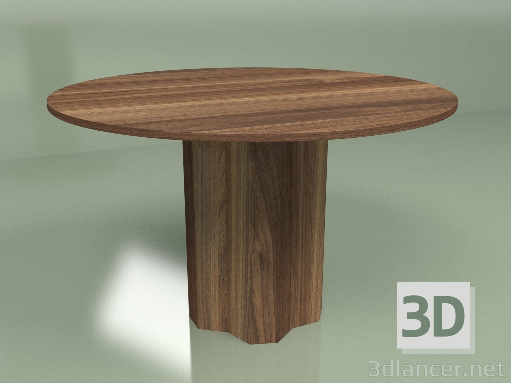 3d model Mesa de comedor redonda Trape Nut - vista previa