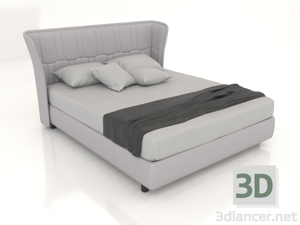 3d model Cama matrimonio SEDONA 1600 (A2261) - vista previa