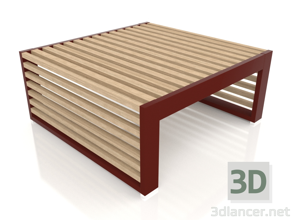 Modelo 3d Mesa lateral (vinho tinto) - preview