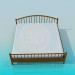 Modelo 3d Cama grande - preview