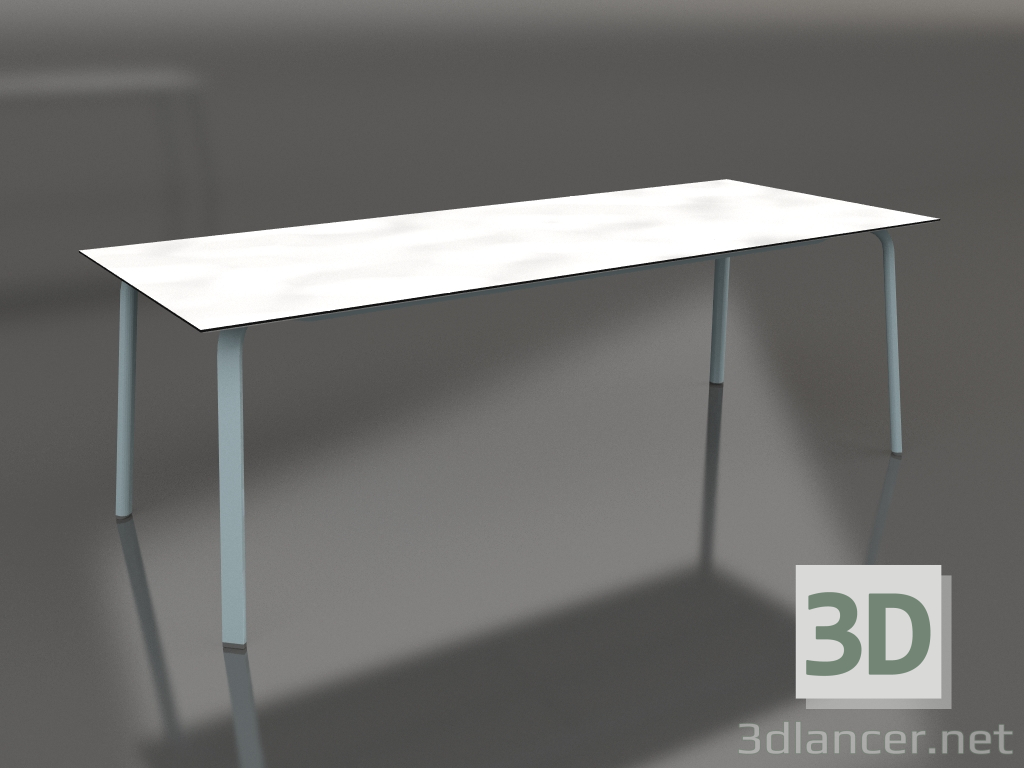 modello 3D Tavolo da pranzo 220 (Grigio blu) - anteprima