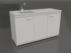 Mesa de fregadero 1500 SMS-D aglomerado