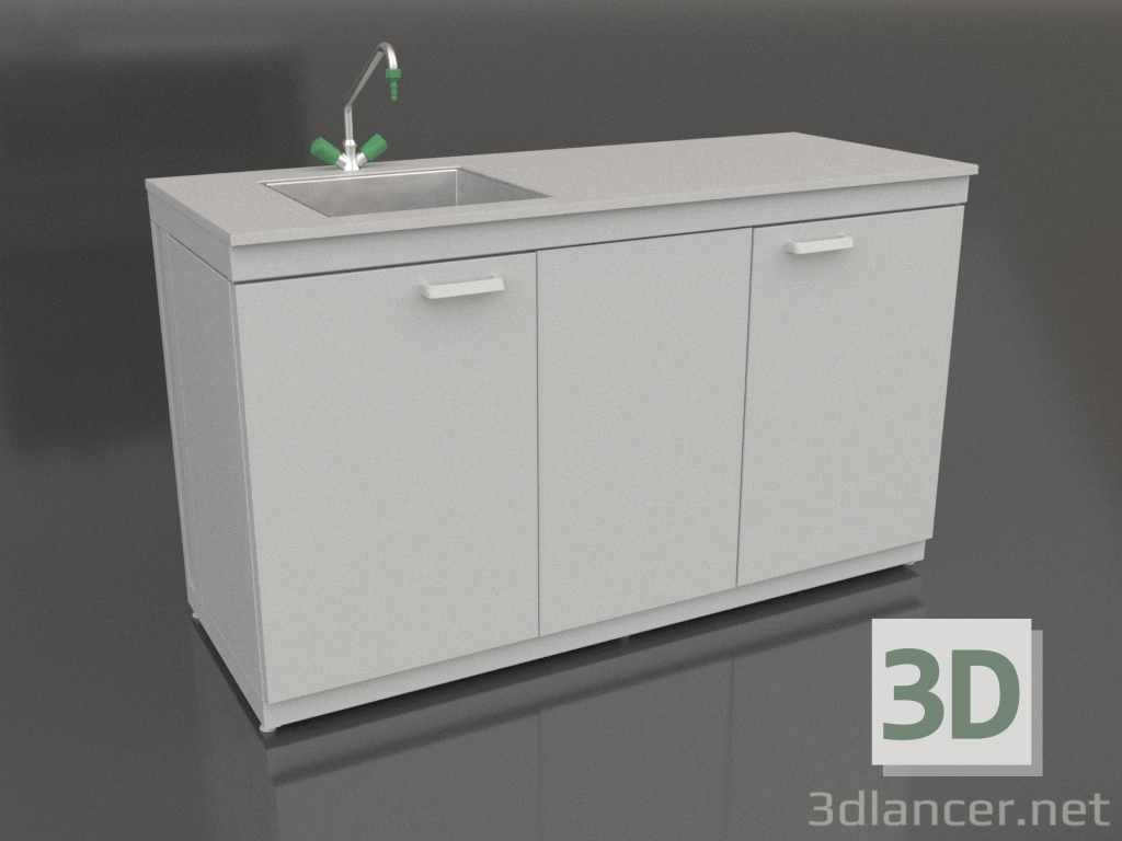 3d модель Стіл-мийка 1500 СМС-Д ЛДСП – превью 3d модель Стіл-мийка 1500 СМС-Д ЛДСП – превью