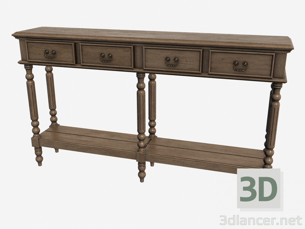 modello 3D Tavolo Console MORRIS (512.017 M-2N7) - anteprima