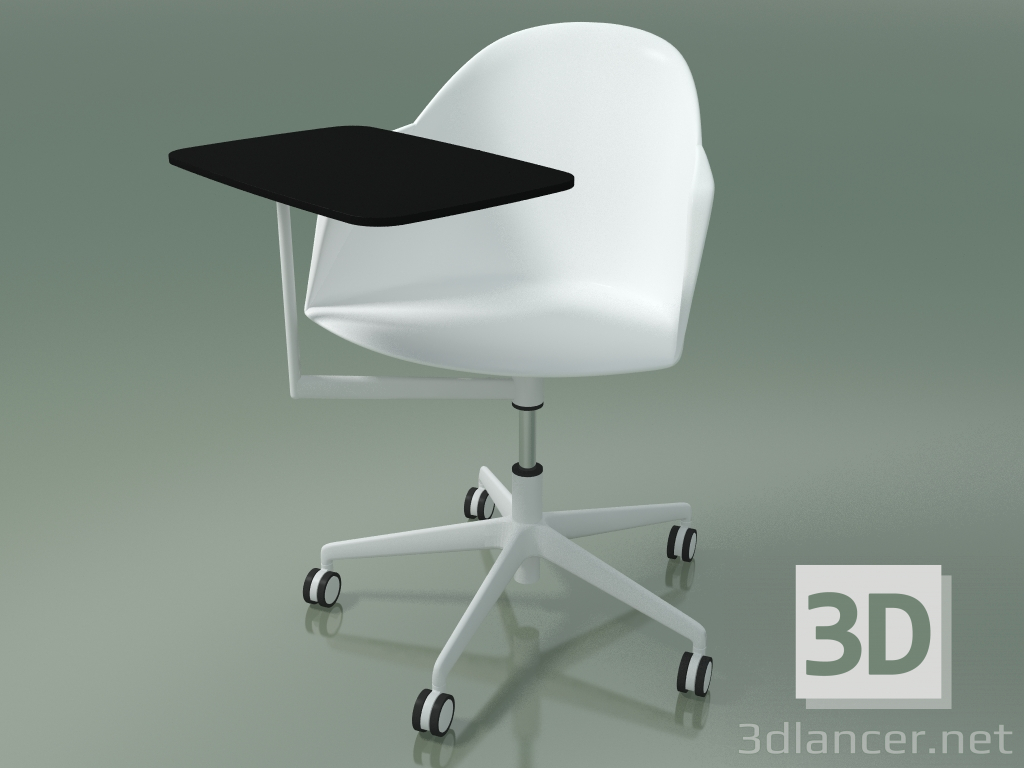 3d model Silla 2314 (5 ruedas, con mesa, PA00001, polipropileno PC00001) - vista previa