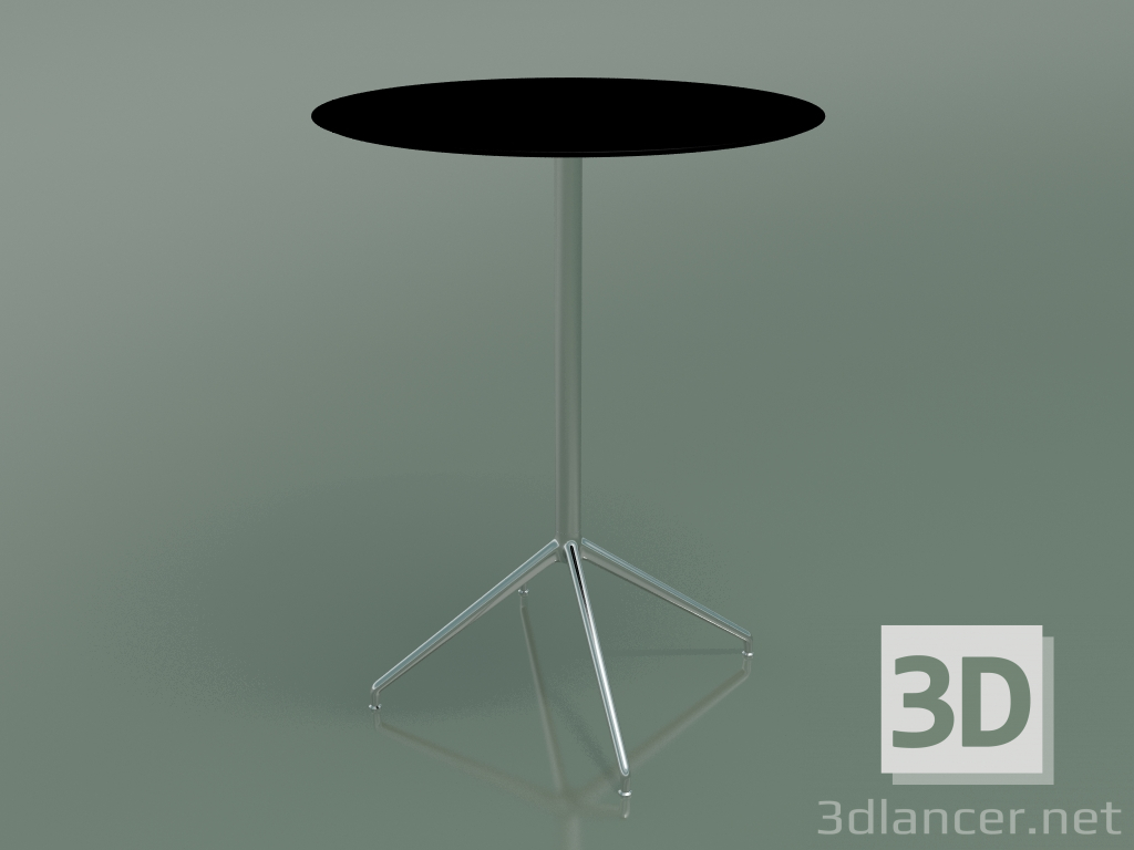 3d model Mesa redonda 5752 (H 103 - Ø79 cm, negro, LU1) - vista previa