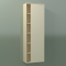 3d model Armario de pared con 1 puerta derecha (8CUCECD01, Bone C39, L 48, P 24, H 144 cm) - vista previa