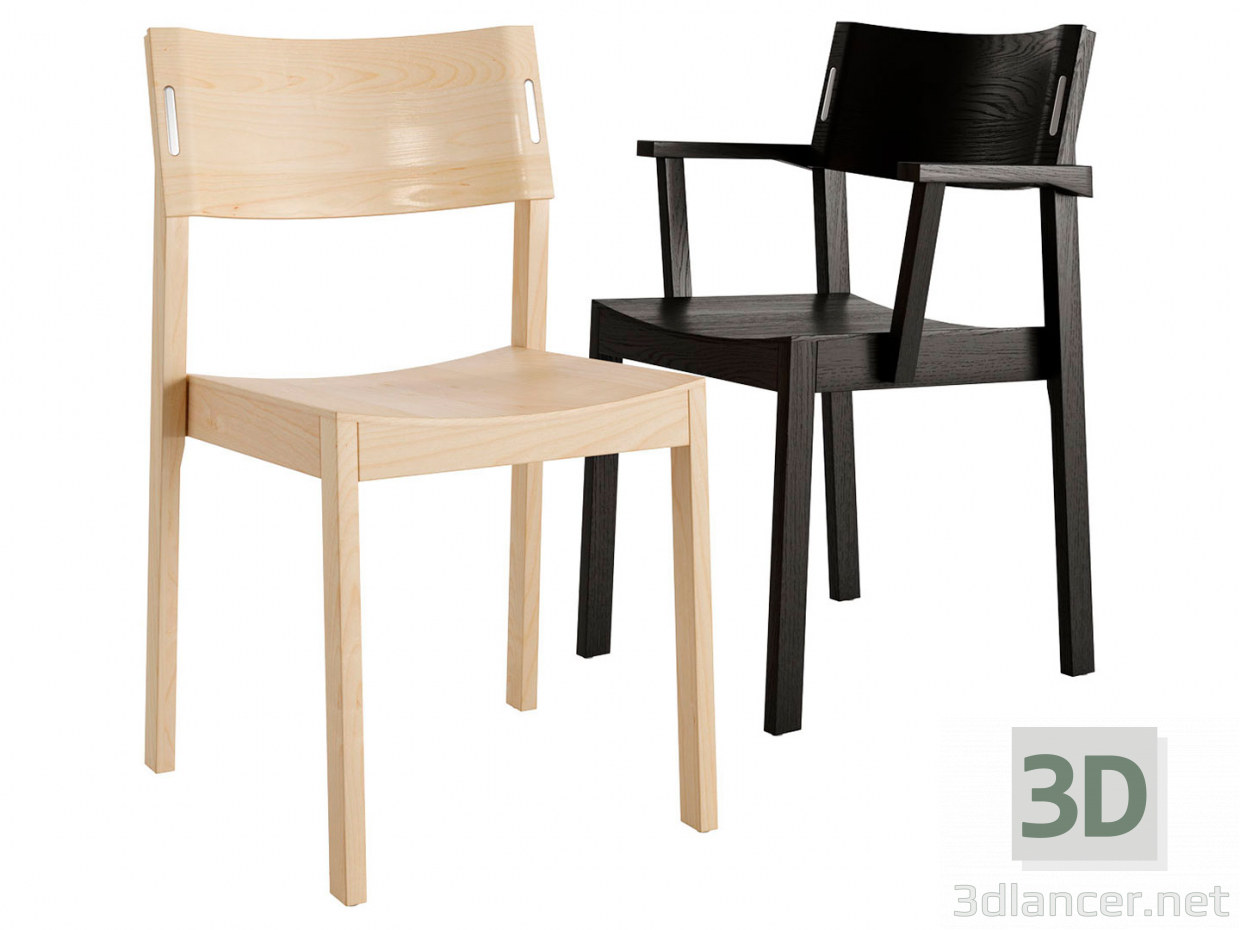 3d Decibel Chairs S-005 and KS-105 by Skandiform model buy - render