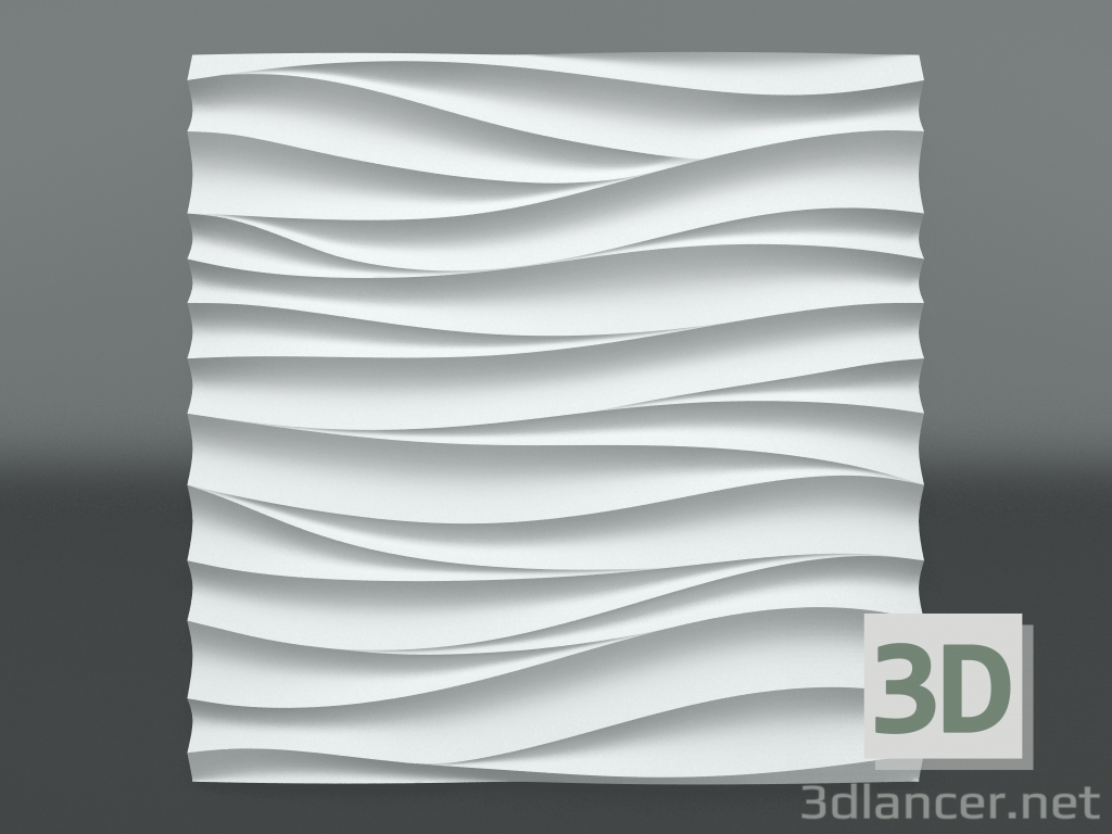 Modelo 3d Painel 3d de gesso S-210 - preview