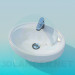 3d model Small sink with mixer tap - preview