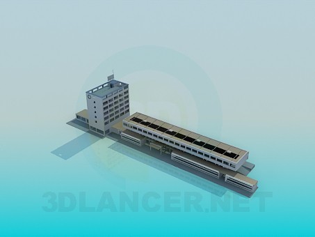 3D Modell Bahnhof - Vorschau