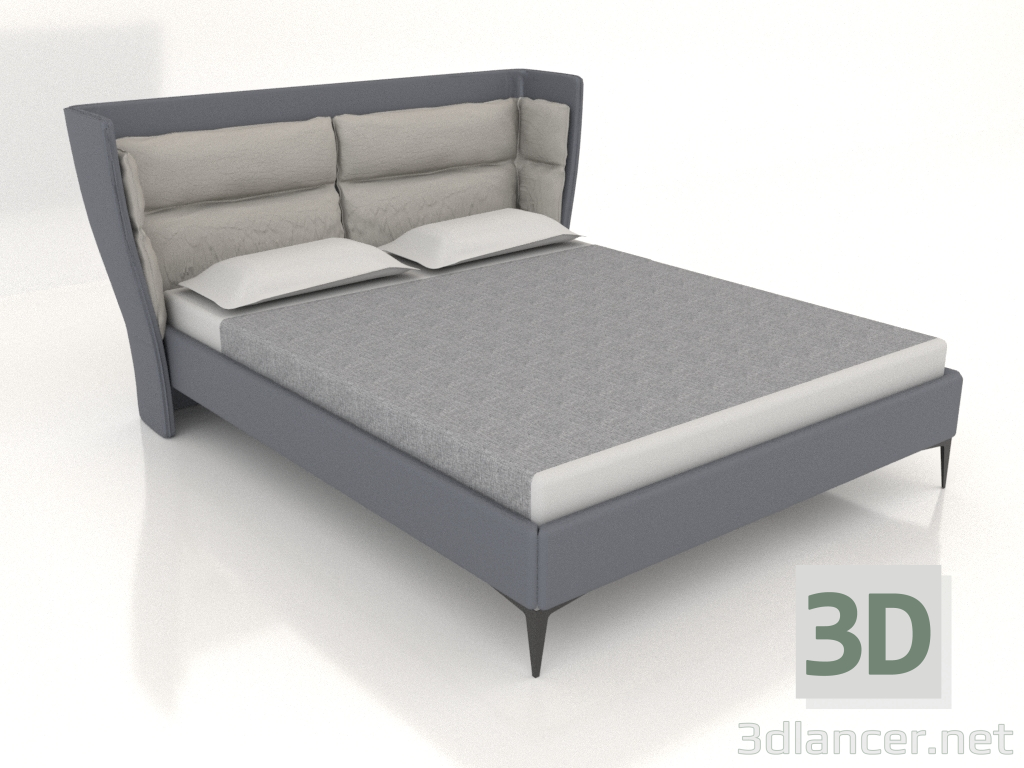 3d model Cama de matrimonio SPAZIO 1600 (A2290) - vista previa