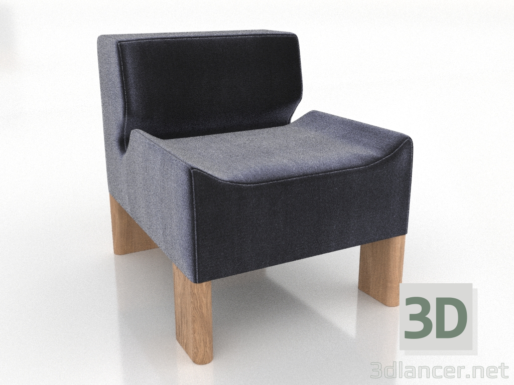 3d model HÔTEL ZOI + sillón - vista previa 3d model HÔTEL ZOI + sillón - vista previa