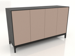 Mobile TV FARGO con frontali fresati 1600x500x950 mm (beige, rovere nero, opzione 4)