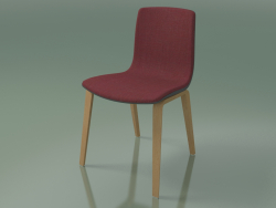 Silla 3966 (4 patas de madera, polipropileno, tapizado, roble)