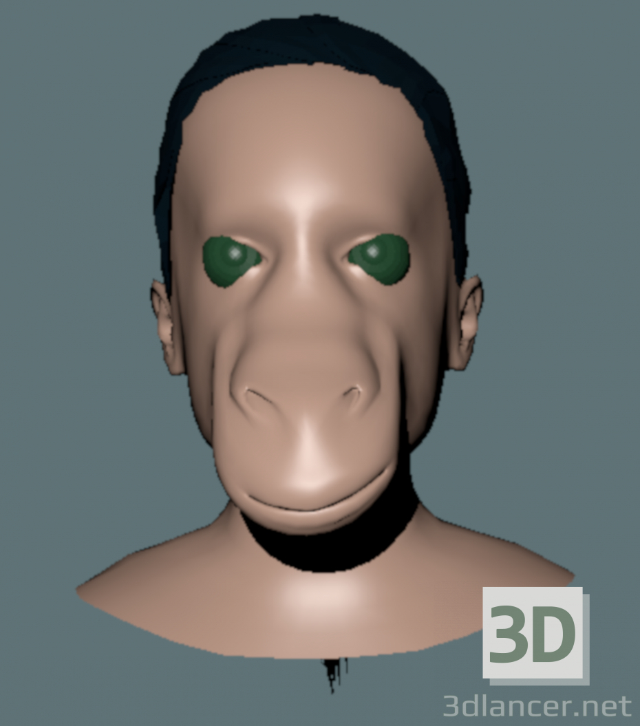 Modelo 3d Que fofo - preview