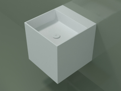 Wall-mounted washbasin (02UN23302, Glacier White C01, L 48, P 50, H 48 cm)