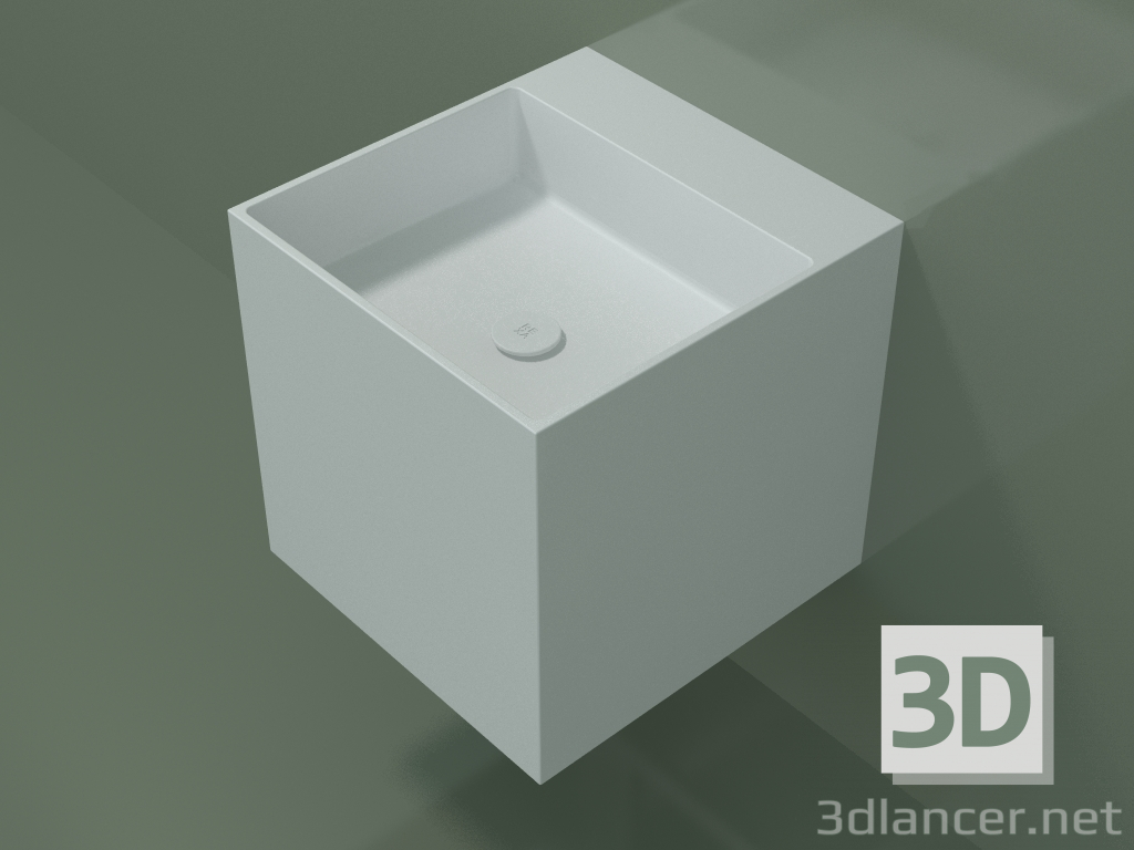 3d model Lavabo de pared (02UN23302, Glacier White C01, L 48, P 50, H 48 cm) - vista previa